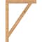 Ekena Millwork Traditional Block Smooth Bracket, Western Red Cedar, 3 1/2"W x 34"D x 46"H BKT04X34X46TRA05SWR - alternate 2